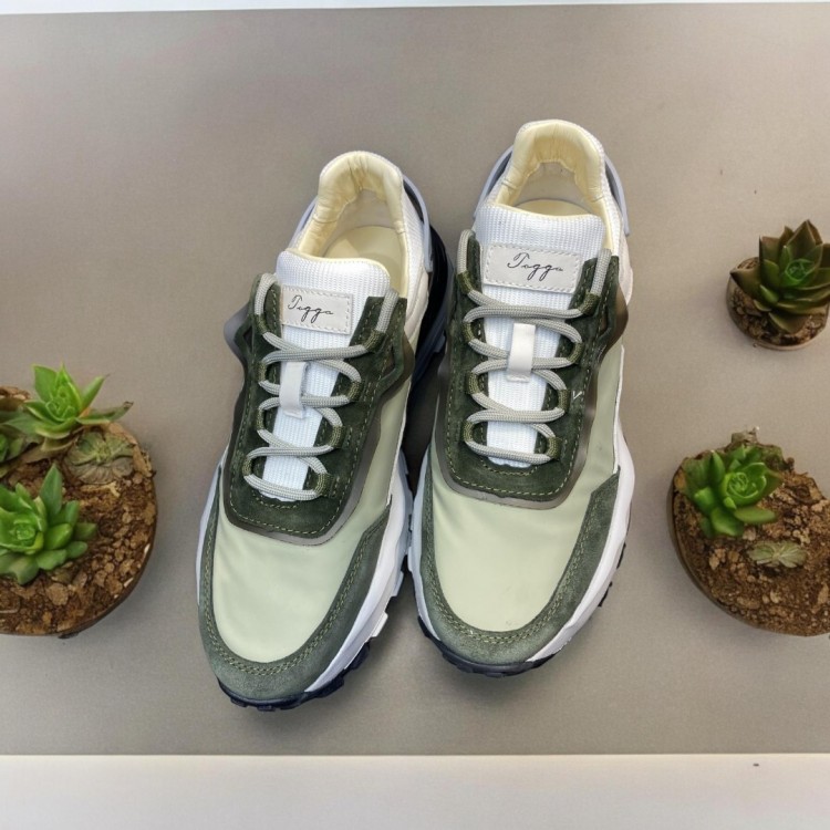 Yeşil Neoplan Yeşil Süet Detaylı Ultra Rahat Sneakers