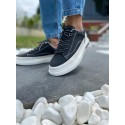 Siyah&Beyaz Biyeli Casual Sneakers 